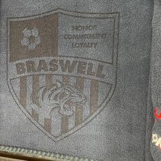 there is a plaque with the name braswell on it