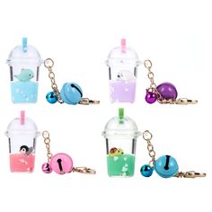 PRICES MAY VARY. 🍦【Bubble KEYCHAIN LIQUID】Creative design in liquid milk tea bottle shape, with fine workmanship, good texture, beautiful details design, good backpack decor. 【WELL-MADE MATERIALS】Our Liquid quicksand keychains are made of premium Acrylic material, safe for use, also durable and lovely. 🍦【BAG HANGING PENDANT】We use quality lobster clasp closure, is perfect for portable, they are perfect pendants for bag, cell phone, car key or other decoration. 🍦【CUTE DESIGN】These keychains ar Boba Tea Keychain, Liquid Keychain, Chicken Board, Keychain Acrylic, Bell Decorations, Bell Design, Key Holders, Mini Things, Boba Tea