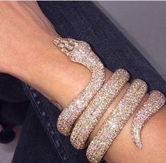 Snake Bracelet, Dope Jewelry, Shine Bright Like A Diamond, A Snake, Bling Bling, Luxury Jewelry, Body Jewelry