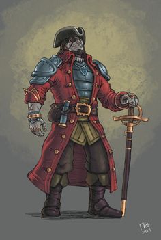 Hellboy Art, Dnd Stories, Dnd Races, Character Pictures, Arm Armor, Story Characters, Character Designs