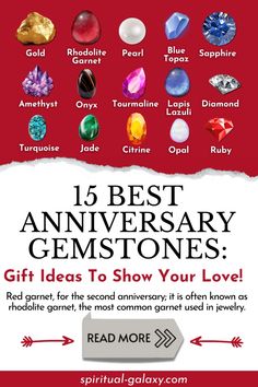 Anniversary stones are best presented as gifts to your spouse to demonstrate love, devotion, support, and appreciation. These are gemstones to thank your partner for the amount of time you have spent together. 14th Anniversary, Orange Gem, Second Anniversary, Gold Necklace Simple, Types Of Opals, Opal Color, Rhodolite Garnet, Blue Gems, Red Garnet