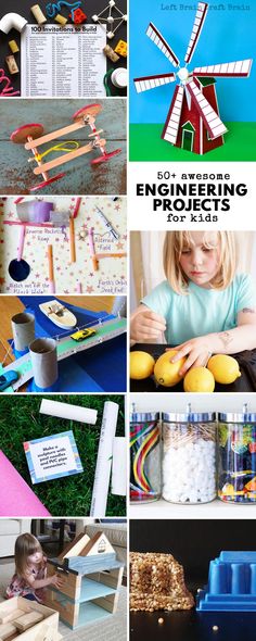 a collage of different activities and crafts for kids