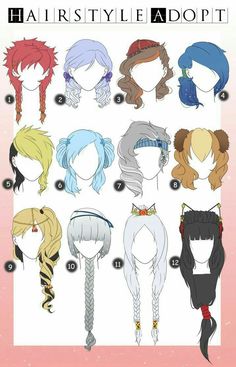 Hairstyle Adopt, hairstyles, girl, woman, text; How to Draw Manga/Anime Hairstyles For Anime, Hairstyle Adopt, Male Hairstyles, Pelo Anime, Drawing Hair, Hair Sketch, Braid Hairstyles, Anime Hair, Hair Reference