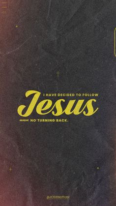 an old book with the word jesus written on it and yellow lettering in black paper