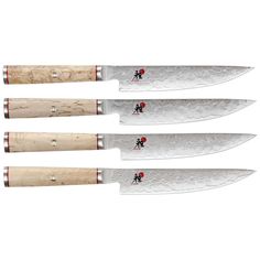 Zwilling 4 Piece Steak Knife Set Japanese Steak, Beautiful Exterior, Types Of Steel, Culinary Art, More Than Meets The Eye, Steak Knife, Floral Damask, Faberge Eggs