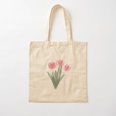 100% cotton reusable shopping carry bag with digital print on one side. Pink Tulips Tulip Print, Floral Bags, Lilac Flowers, Pink Tulips, Cotton Tote Bag, Carry Bag, Pink Flamingos, Print Tote