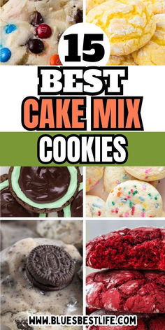 A collection of cake mix cookie recipes. Oreo Pumpkin, Red Velvet Cookie Recipe, Red Velvet Chocolate, Best Cake Mix, Cake Mix Cookie, Chocolate Crinkle, Velvet Cookies, Lemon Chocolate