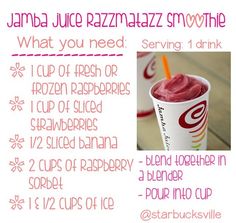 a poster with instructions for how to make a frozen drink