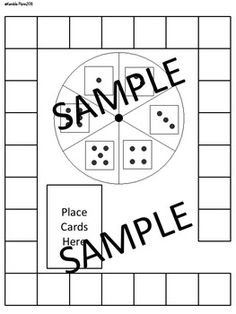 This package includes 31 different board game templates (some with just squares, some with blank spinners, some with numbered spinners, some with spinners with dice on them) for students to create their own board games. Students will be able to pick a template and create their own cards and write the directions/rules of the game.  Students will be able to pick different board standards with directions such as Miss a turn and Roll again to be cut out and glued onto the board game. I have also inc Blank Board Game, Board Game Template, Ten Frames, Miss A, Teacher Newsletter, Educational Materials, Place Cards, Card Templates, Paper Clip