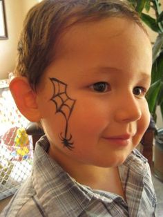 Spider Face Painting, Web Face, Spider Face