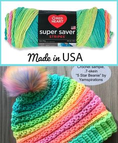 the crochet hat is made in usa