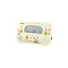 an alarm clock with buttons and numbers on it's display screen, in the shape of a cartoon character