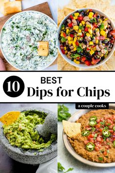 the top 10 dips for chips