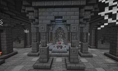 an image of a room in a minecraft project that looks like it could be used as a video game