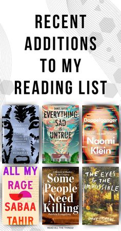 the recent recent reading list for recent readers