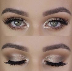 Sandstone Pearl Shimmer over snow Shadowsense with mulberry in crease Makeup Verde, Glitter Eyebrows, Maybelline Color Tattoo, Alat Makeup, Makeup Tip, House Of Lashes, Valentines Makeup, Green Makeup, Makijaż Smokey Eye