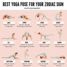 the best yoga poses for your zodiac sign