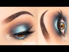 Halo Cut Crease, Kelli Marissa, Blue Cut Crease, Halo Cut, Halo Eye Makeup, Cut Crease Tutorial, Galaxy Nail Art, Cut Crease Eyeshadow, Cut Crease Eye