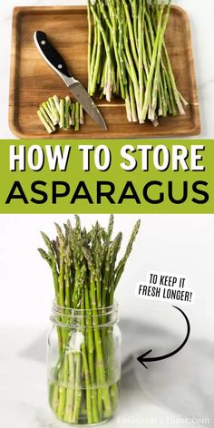 how to store asparagus