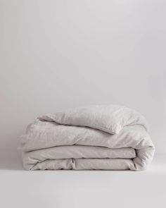 three linens stacked on top of each other