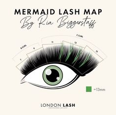 Mermaid Lash Map Eyelash Extensions Classic, Lash Ideas, Esthetician Inspiration, Bella Nails, Eyelash Tips