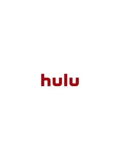 the word hulu is written in red on a white background