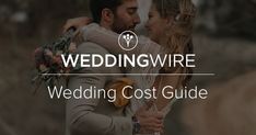 a man and woman embracing each other with the words wedding wire on top of them