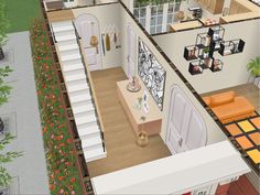 Hallway Interior Design, Hallway Interior, Sims Building, Sims House Design, Los Sims