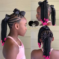 Hairstyles Girl Black, November Love, Braid Styles For Girls, Hairstyles Girl, Kid Braid Styles, Old Hairstyles, Crochet Braid Styles