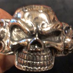 Skull And Flames Bracelet. Never Worn Black Skull Stainless Steel Jewelry, Adjustable Gold Skull Bracelets, Black Skull Bracelets For Streetwear, Luxury Adjustable Skull Bracelets, Edgy Skull-shaped Metal Bracelets, Mens Accessories Jewelry, Jewelry Accessories, Mens Accessories, Man Shop