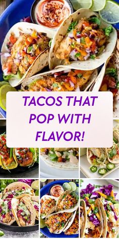 tacos that pop with flavor are the perfect way to use up leftover mexican food