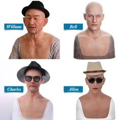 Great Selection Anzi Silicone Young Old Man Mask Face Props Hoods Headwear for Halloween Cosplay, Halloween Masks & Eye Masks Old Doctor Mask, Cheap Full Face Halloween Masks And Prosthetics, Novelty Masks For Halloween Cosplay, Halloween Novelty White Masks, Old Man Mask, Eye Masks, Mask Face, Cosplay Halloween, Halloween Masks