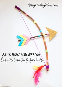 stick bow and arrow craft for kids