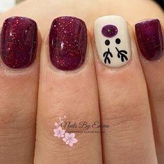 Christmas Nail Art Ideas, Christmas Nail Art Easy, Nails Easy, Cute Gel Nails, Dipped Nails