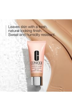 What it is: A tinted moisturizer that provides up to 12 hours of hydration, complexion perfection and protection all in one.Who it's for: Ideal for all skin types.What it does: Clinique’s Moisture Surge Sheertint Hydrator Broad Spectrum SPF 25 is a sheer tinted moisturizer with SPF that hydrates, perfects and protects skin in one simple step. It is sweat and humidity resistant and helps keep skin looking plumped and dewy for 12 hours. The tinted moisturizer is available in seven sheer, perfectin Clinique Tinted Moisturizer, Clinique Anti Blemish Solutions Foundation, Clinique Superbalanced Foundation, Clinique Beyond Perfecting Foundation, Clinique Foundation, Aloe Water, Clinique Moisture Surge, Clinique Moisturizer, Perfect Complexion