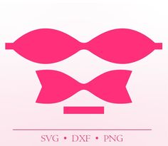 the logo for svg dxf png is shown in pink and white