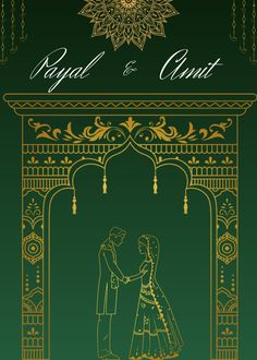 the front cover of royal and court, with an image of a bride and groom