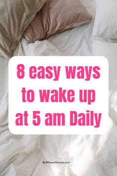 8 easy ways to wake up at 5am daily