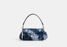 Tabby Shoulder Bag 20 With Tie Dye Print | COACH Tabby Shoulder Bag, Coach Tabby, Hand Style, Hobo Crossbody Bag, Backpack Charm, Large Wallet, Signature Hardware, Tie Dye Patterns, Tie Dye Print