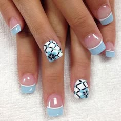 French Manicure Nail Designs, Fingernail Designs, Manicure Nail Designs, French Manicure Nails, Manicure Nails, Super Nails, Nails French, Gel Nail Designs