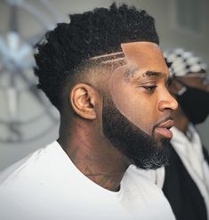 Tapered Haircut Black, Fresh Haircuts, Men Beards, Black Boys Haircuts, Beard Cuts, Black Hair Short Cuts, Mohawk Styles