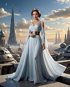 Greek Fantasy Clothing, Goddess Style Outfits, Greek Dress Goddesses, Jedi Outfit, Star Wars Dress, Grecian Gown, Greek Dress, Greek Goddess Dress, Beautiful Long Dresses