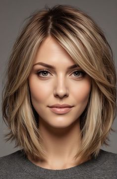 Theresa Guidice Hair, Short Layered Lob With Curtain Bangs, Hair Ideas For Over 40 For Women, Collarbone Length Hair With Side Part, Easy Hair Color To Maintain Brunette, Haircuts For Medium Length Hair, Layered Haircuts For Medium Hair, Hairstyles For Layered Hair, Shoulder Length Hair Cuts