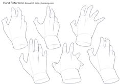 an image of hand reference for drawing hands