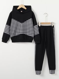 White Fashion Casual, Cargo Pants Outfit, Girls Fall Outfits, Sweatshirt Set, Sweatpants Set, Style Hoodie, Comfy Fashion, Long Sleeve Plaid, Fashion Kids