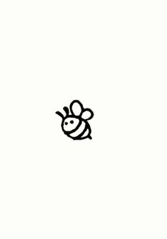 a black and white drawing of a bee