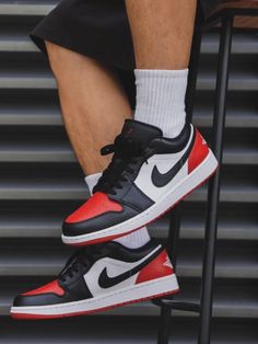 Item: Nike Air Jordan 1 Low Bred Toe 2.0Brand: NikeModel Number / SKU: 553558-161Sizing: Men'sCondition: Brand New With Box, 100% Authentic!Nike Air Jordan 1 Low Bred Toe 2.0 553558-161 Men's Fashion Sneaker New Red         Sports & Outdoor Shoes, size features are:Bust: ,Length: ,Sleeve Length: Casual Jordan Shoes For Outdoor, Custom Air Force 1 Men, Nike Jordan Red Shoes For Streetwear, Nike Jordan Outfit, Air Jordan 1 Low Red, Jordan 1 Low Bred Toe, Nike Air Force 1 Low-top Red Sole For Streetwear, Nike Air Jordan Low, Air Jordan 1 Low Red Black