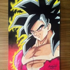 a drawing of gohan from dragon ball