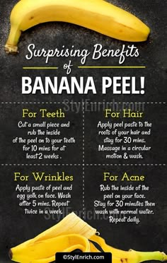 Banana Peel Uses, Banana Benefits, Hair Care Remedies, Banana Peel, A Banana, Healthy Skin Care