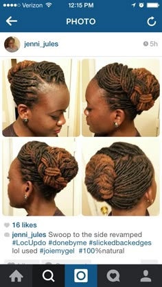 ❤️❤️ Loc Bun Styles, Loc Updo Styles Long, Loc Mohawk Styles, Braided Loc Updo, Wedding Loc Styles, Updo Locs Hairstyles For Women